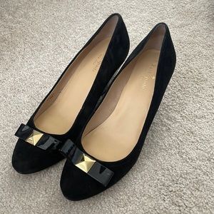 Black Kate Spade Wedge Heels Size 10